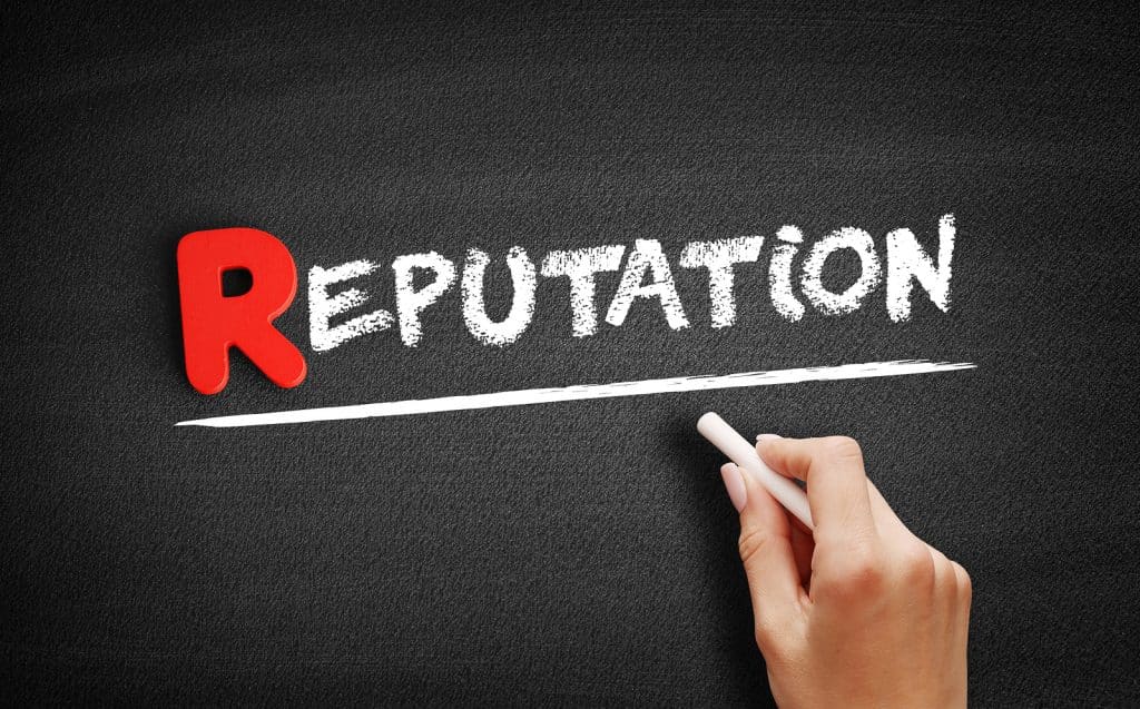 Reputação é o primeiro